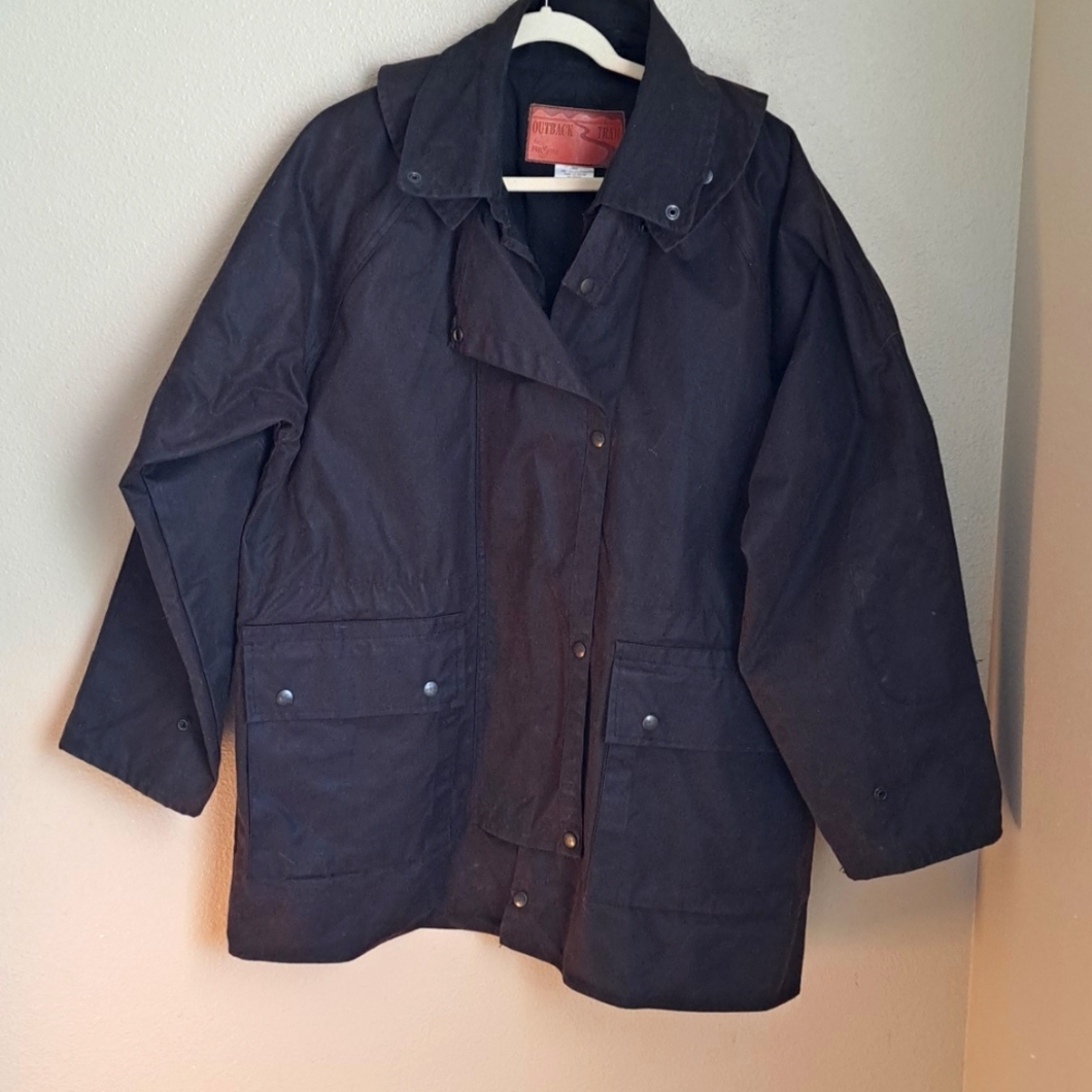 Mens Outback Trail Waxed Brown Jacket.